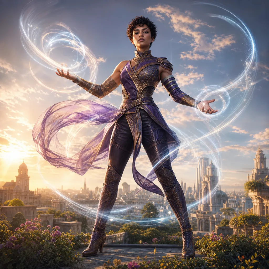 A person reimagined as an original elemental guardian by Wondershot AI